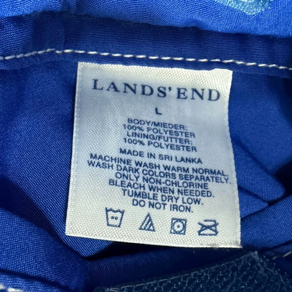 Lands End Reversible Plaid Men’s Swim Trunks Size Large